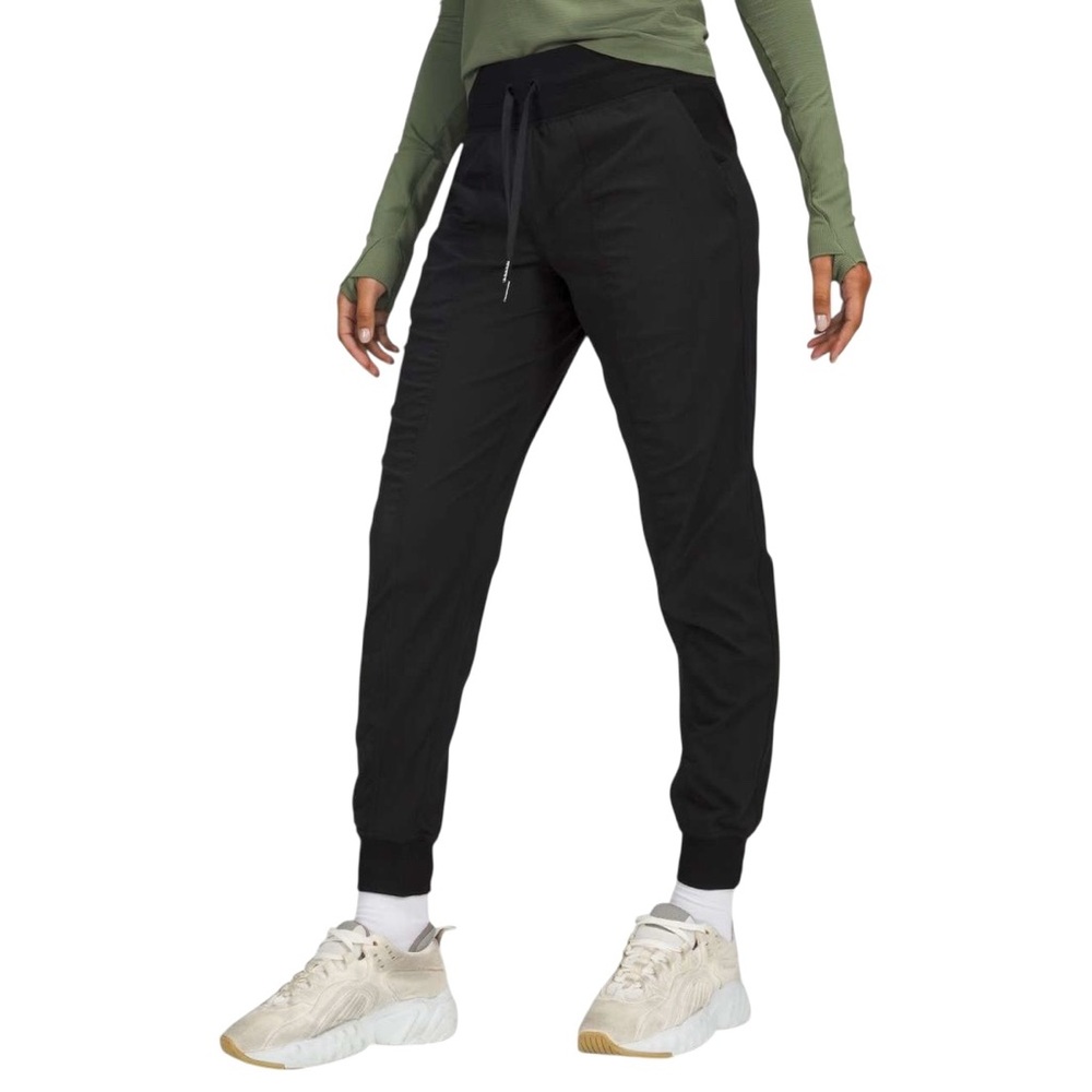 Lululemon Dance Studio Mid-Rise Jogger Pant Full Length Black Sz 6